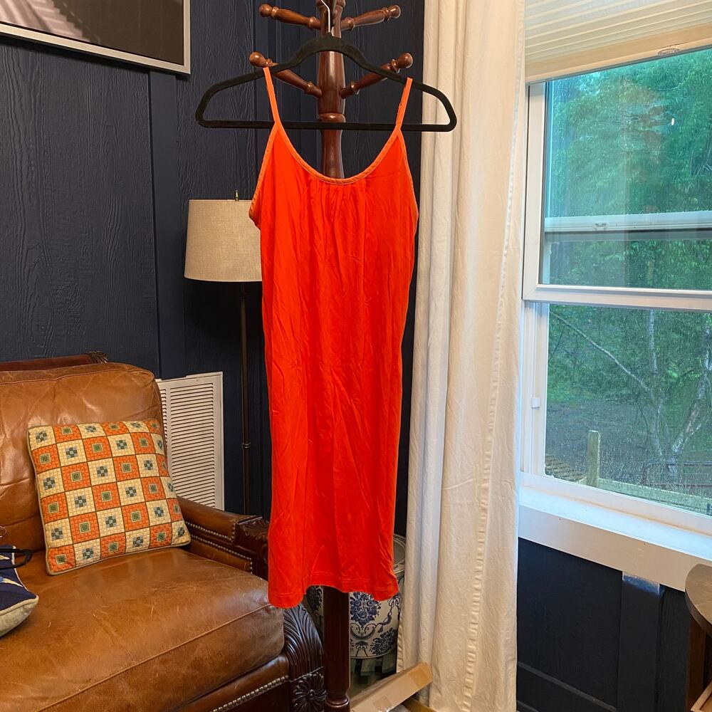 Patagonia Feathering Break Dress Womens S Orange New Organic Cotton Tencel